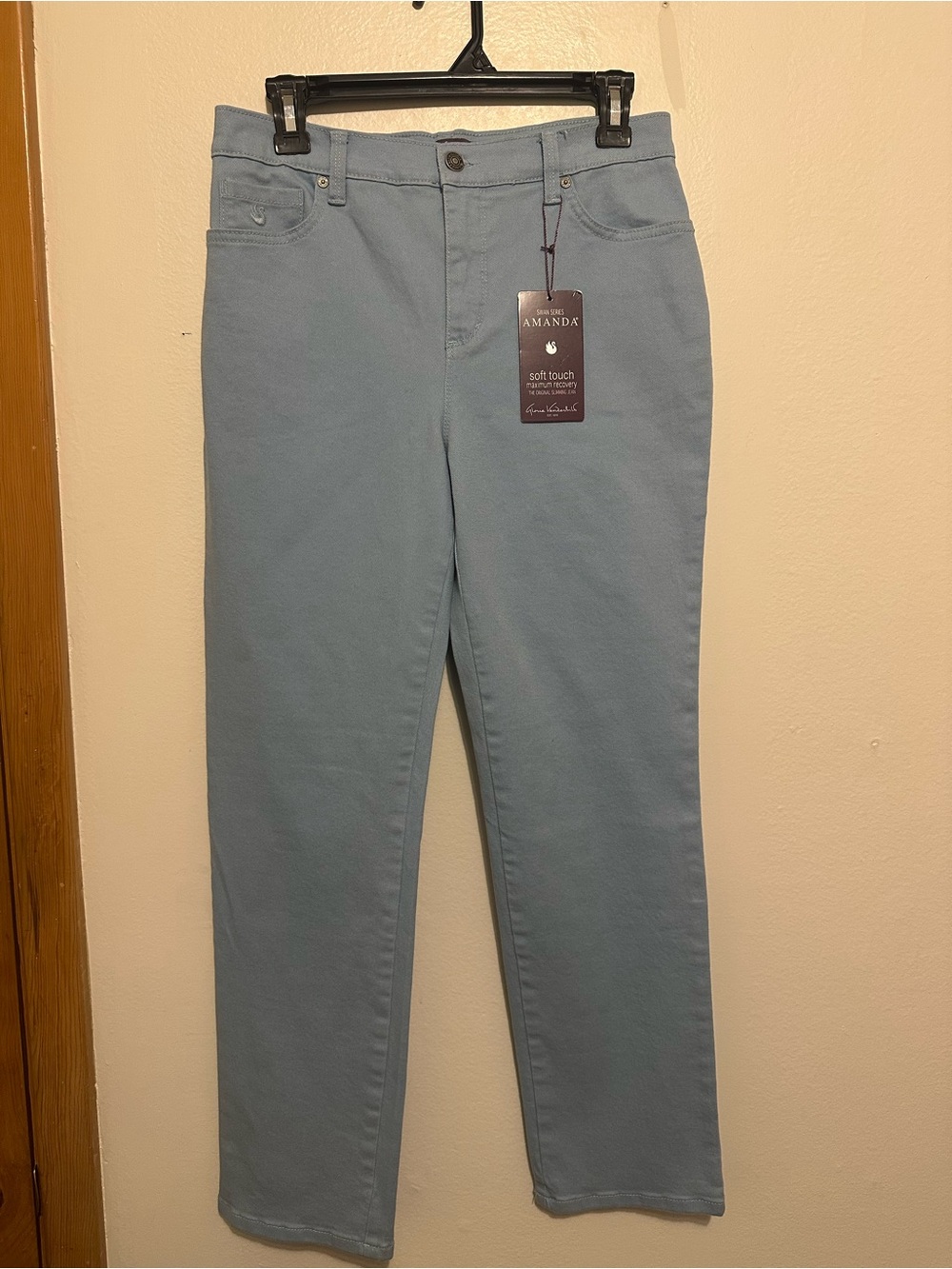 Gloria Vanderbilt Amanda Jeans Women's 8P Blue Straight Leg Soft Touch